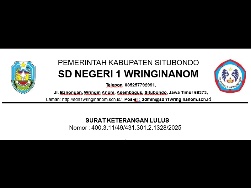 SD Negeri 1 Wringinanom Terbitkan Surat Keterangan Lulus (SKL) Berbasis Elektronik2